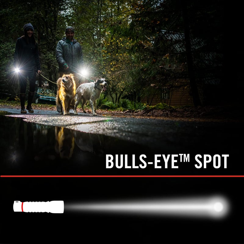 CoastÂ® G26 415 Lumen Bulls-Eyeâ„¢ Spot Beam LED Flashlight, Batteries Included, Black - Image 3